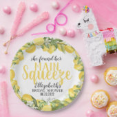 メインスクイーズレモンブライダルシャワープレート ペーパープレート (パーティー)