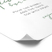 メインスクイーズレモンブライダルシャワーミモサバーサイン ポスター (角)