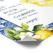 メインスクイーズレモンブライダルシャワーリモンチェロバー ポスター (角)