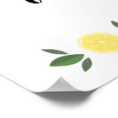 メインスクイーズレモンブライダルシャワー ポスター (角)