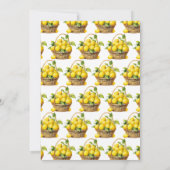 メインスクイーズレモン赤ちゃんシャワー 招待状 (裏面)