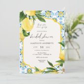 メインスクイーズヴィンテージレモンブライダルシャワー 招待状 (スタンド正面)