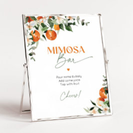 メインスクイーズ柑橘類ミモサバーポスター ポスター