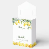 メインスクイーズ水カラーレモンブライダルシャワー フェイバーボックス (オープン)