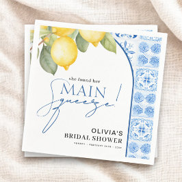 メインスクイーズ イタリアン レモン ブライダル シャワー スタンダードカクテルナプキン