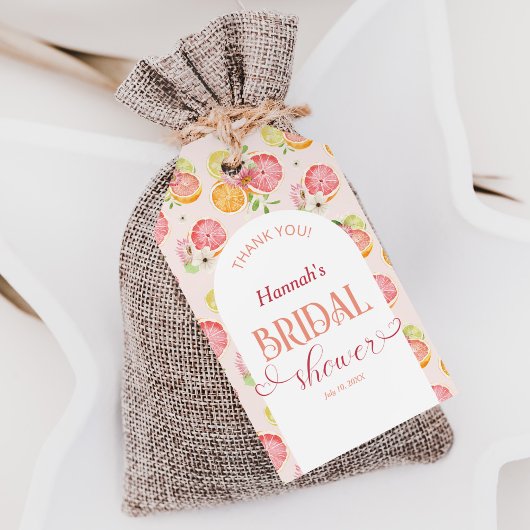 メインスクイーズ サマー ブライダルシャワー フェイバー ギフトタグ