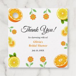 メインスクイーズ シトラス サマー レモン ブライダルシャワー フェイバータグ