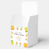 メインスクイーズ シトラス サマー レモン ブライダルシャワー フェイバーボックス (オープン)