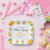 メインスクイーズ シトラス サマー レモン ブライダル シャワー ペーパープレート (パーティー)