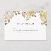 メインスクイーズ | シトラス | ピンク フローラル エンクロージャーカード (正面)