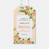 メインスクイーズ シトラス ブライダルシャワー ギフトタグ (正面)