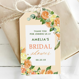 メインスクイーズ シトラス ブライダルシャワー ギフトタグ