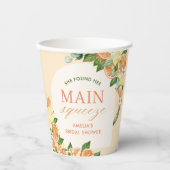 メインスクイーズ シトラス ブライダルシャワー 紙コップ (正面)