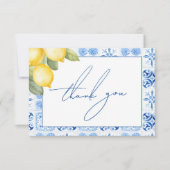 メインスクイーズ シトラス レモン ブライダルシャワー サンキューカード (正面)