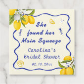 メインスクイーズ ブライダルシャワーのサプライズ フェイバータグ (正面)