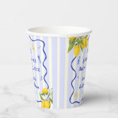 メインスクイーズ ブライダルシャワーレモン 紙コップ (右)