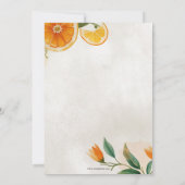 メインスクイーズ メディテレーニアンレモン ブライダルシャワー 招待状 (裏面)