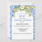 メインスクイーズ レモンとモロッカンタイルのブライダルシャワー セーブザデート (正面)