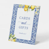 メインスクイーズ レモンズ カード & ギフト 台座サイン (正面)