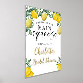 メインスクイーズ レモンズ ブライダルシャワー ウェルカム ゴールドフォイル 箔ポスター (レイダウン)