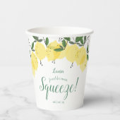 メインスクイーズ レモンズ ブライダルシャワー 紙コップ (正面)