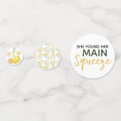 メインスクイーズ レモンズ ユーカリ ローズ ブライダルシャワー コンフェッティ (正面)