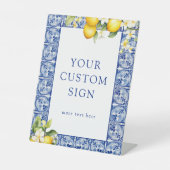 メインスクイーズ レモン カスタムサイン 台座サイン (正面)