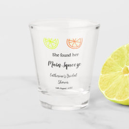 メインスクイーズ レモン シトラス ウェディングシャワー 名前を追加 ショットグラス