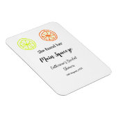 メインスクイーズ レモン シトラス ウェディングシャワー 名前を追加 マグネット (右側)