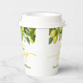 メインスクイーズ レモン テーマ ウェディング ブライズシャワー 紙コップ (右)