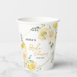 メインスクイーズ レモン ブライダルシャワーを発見 紙コップ