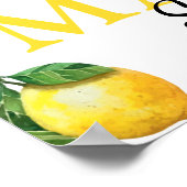 メインスクイーズ レモン ブライダルシャワー カスタムポスター ポスター (角)