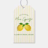 メインスクイーズ レモン ブライダルシャワー ギフトタグ (正面)