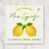 メインスクイーズ レモン ブライダルシャワー フェイバータグ (裏面)