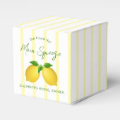 メインスクイーズ レモン ブライダルシャワー フェイバーボックス (正面サイド)