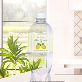 メインスクイーズ レモン ブライダルシャワー ペットボトルラベル