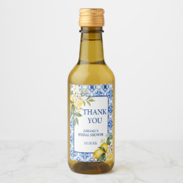 メインスクイーズ レモン ブライダルシャワー ワインラベル