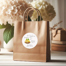 メインスクイーズ レモン ブライダルシャワー 感謝祭 ラウンドシール