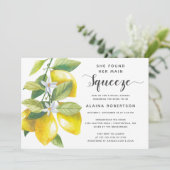 メインスクイーズ レモン ブライダルシャワー 招待状 (スタンド正面)