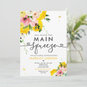 メインスクイーズ レモン ブライダルシャワー 招待状 (スタンド正面)
