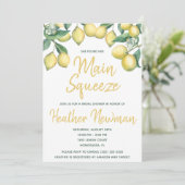 メインスクイーズ レモン ブライダルシャワー 招待状 (スタンド正面)