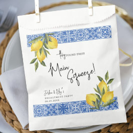 メインスクイーズ レモン & ブルータイル 婚約 フェイバーバッグ