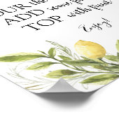 メインスクイーズ レモン ミモザ バー ドリンク サイン (角)