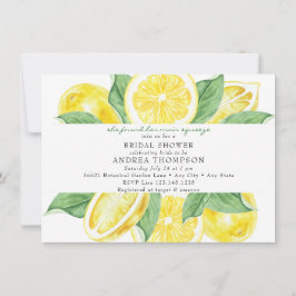 メインスクイーズ | 柑橘類 | レモンイエローのブライダルシャワー 招待状