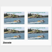 メインステッカー焼き島ライトハウス 長方形シール (シート)