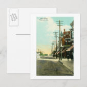 メインストリートのビュー，カリフォルニア ポストカード (正面/裏面)