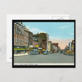 メインストリート、ケオクック、アイオワ州 ヴィンテージ ポストカード (正面/裏面)