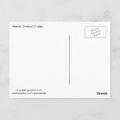 メインセントダンベリー、コネチカットヴィンテージ ポストカード (裏面)