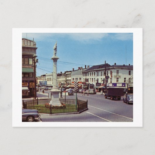 メインセントダンベリー、コネチカットヴィンテージ ポストカード (正面)