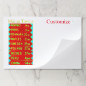 メインタウンサインThunder_Cove ペーパーパッド (折り畳み)